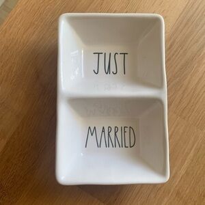 Rae Dunn Just Married Wedding Bridal Collection Tray